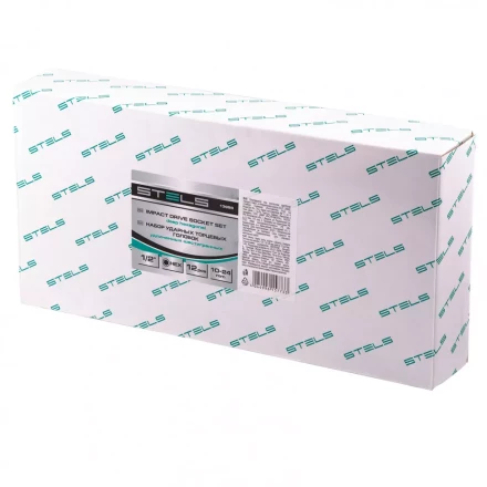 Набор ударных глубоких шестигранных торцевых головок 1/2&quot; 10-24 мм в кейсе 12 шт Stels 13998 купить в Уфе