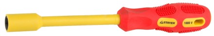 Отвертка STAYER &quot;INSULATED&quot; MAX-GRIP диэлектрич, Cr-V, HEX 10x125мм 25829-10-125 G купить в Уфе