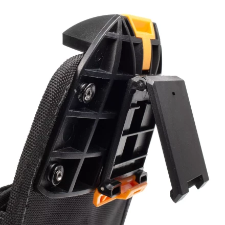 Быстросъемная поясная сумка модульного типа на клипсе с держателями для молотка и рулетки КВТ СМ-02 (83136) купить в Уфе