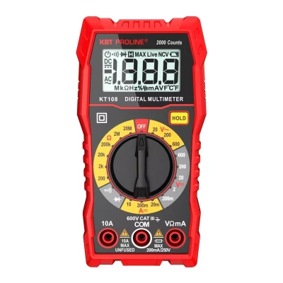 Мультиметр цифровой КВТ KT 108 с True RMS (86324)