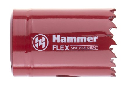 Коронка биметаллическая HAMMER Ф35х38мм 5/8&quot; BiMETALL (224-007) купить в Уфе
