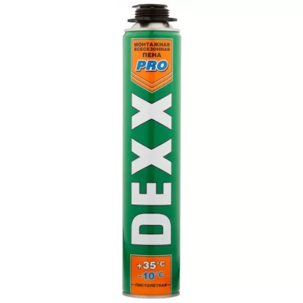 Пена монтажная, пистолетная, всесезонная, 750мл, DEXX 41126 купить в Уфе