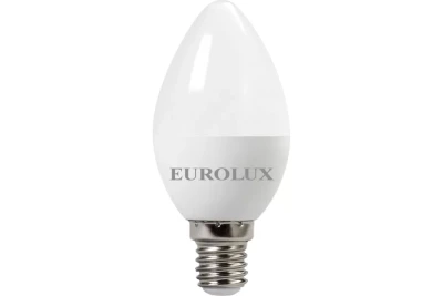 Лампа светодиодная EUROLUX LL-E-C37-7W-230-4K-E14 76/2/8