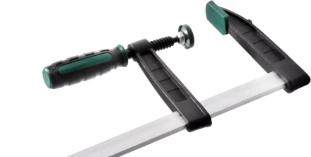 Струбцина, KRAFTOOL 32011-120-1000, тип &quot;F&quot;, DIN 5117, двухкомпонентная ручка, 120х1000мм 32011-120-1000 купить в Уфе