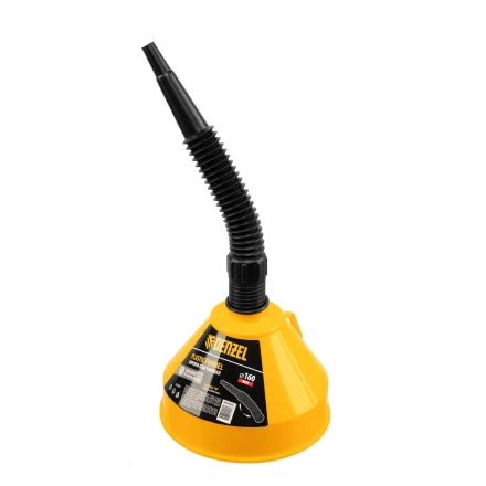 Воронка пластиковая 160 мм с металлическим ситом и гибким наконечником Denzel 537206 купить в Уфе