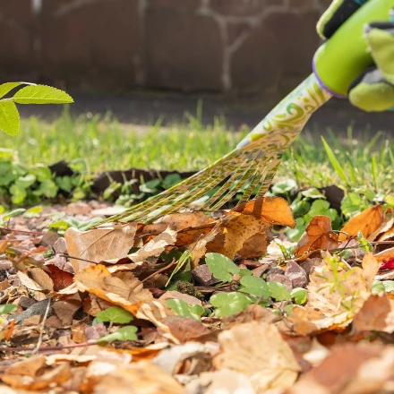 Грабли веерные 9 - зубые Palisad, 130 х 415 мм, стальные, пластиковая рукоятка, Flower Green, 620425 купить в Уфе