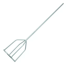 Миксер для гипсовых смесей Denzel, 100 х 590 мм, оцинкованный, шестигранный хвостовик 8 мм, 848427