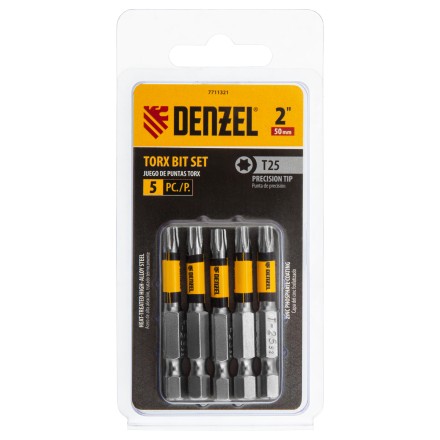 Бита T25x50, 5 шт. Denzel 7711321 купить в Уфе