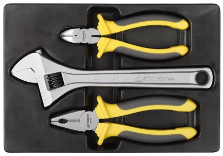 Набор STAYER Губцевые &quot;CHROMAX&quot; в пласт. боксе, 3 предмета 22703-H3 купить в Уфе