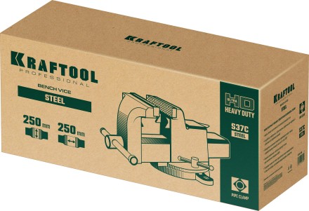 Тиски KRAFTOOL STEEL стальные 32701-250 купить в Уфе