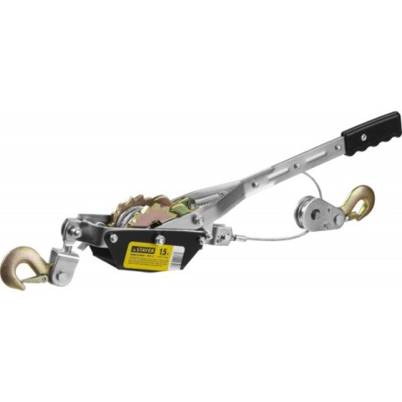 Лебедка STAYER &quot;MAXPull&quot; рычажная, тросовая, 1,5т/2,4м 880240 купить в Уфе