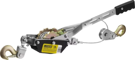 Лебедка STAYER &quot;MAXPull&quot; рычажная, тросовая, 1,5т/2,4м 880240 купить в Уфе