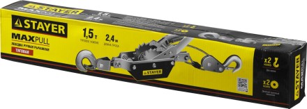 Лебедка STAYER &quot;MAXPull&quot; рычажная, тросовая, 1,5т/2,4м 880240 купить в Уфе