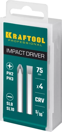 Биты для ударно-поворотных отверток KRAFTOOL 25552 купить в Уфе
