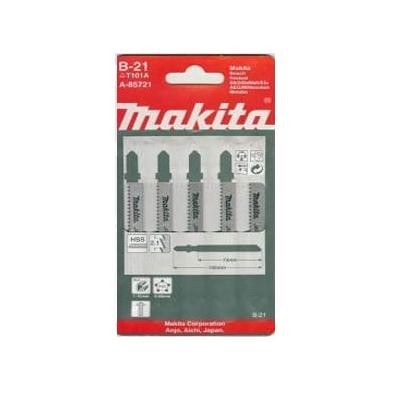 Пилки ( 5 шт.) В-21 HCS, 100х2,1 мм, рез-10 мм, точн.пропил. Makita А-85721 купить в Уфе