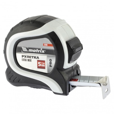 Рулетка Extra Wide 5 м x 27 мм двухкомпонентный корпус Pro Matrix 32585 купить в Уфе