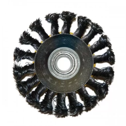 Щетка для УШМ М14/100 мм выгнутая сталь витая 51571 купить в Уфе