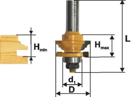 Фреза комбинированная рамочная ф41х24мм хв. 12мм 46527 купить в Уфе