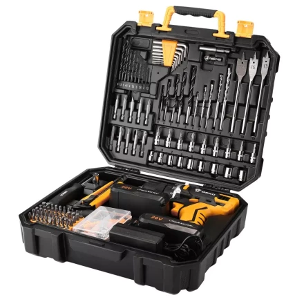 Дрель аккумуляторная DEKO DKCD20FU-Li, 063-4143 + набор 193 аксессуара купить в Уфе