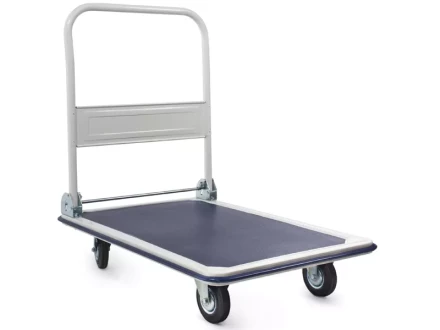 Тележка платформенная 300 кг TOR PH300 (820х575) со складной ручкой (резиновые колеса 125 мм) 130031 купить в Уфе