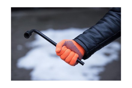 Утепленные перчатки с точечным ПВХ покрытием HAMMER 230-027 купить в Уфе