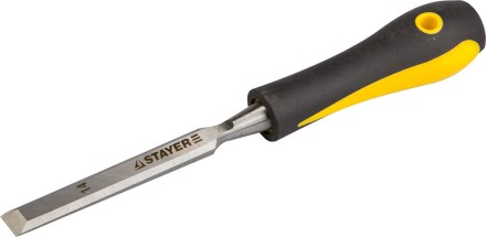 Стамеска с двухкомпонентной ручкой, 14мм, STAYER Profi 18205-14 купить в Уфе