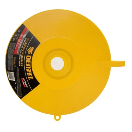 Воронка пластиковая 160 мм с металлическим ситом, непроливайкой и гибким наконечником Denzel 537208 купить в Уфе