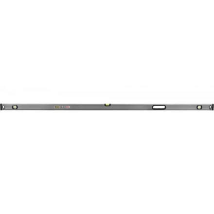 Уровень STAYER &quot;PROFESSIONAL&quot; &quot;BlackMax&quot; коробчатый усиленный с ручками, утолщенный особопроч профиль, 0,5мм/м, 3 ампулы, 200см 3475-200 купить в Уфе