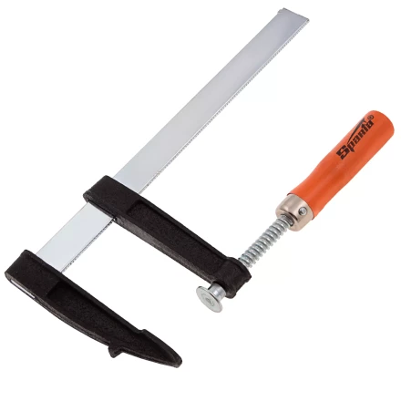 Струбцина F-образная Sparta, 200 х 80 х 260 мм, 204275 купить в Уфе