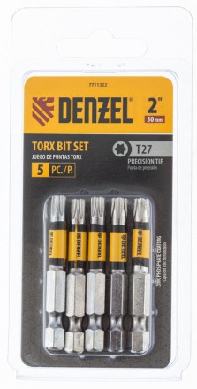 Бита T27x50, 5 шт. Denzel 7711322 купить в Уфе