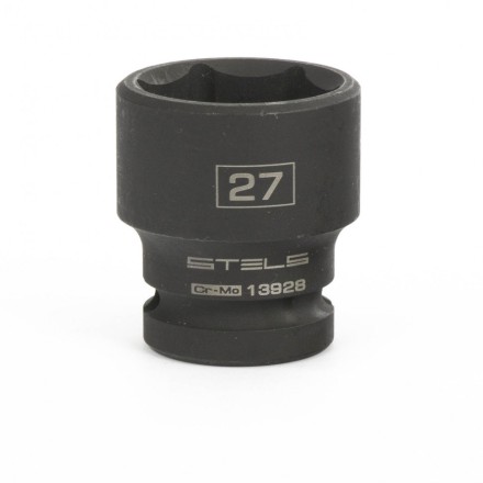 Головка ударная шестигранная 27 мм 1/2&quot; CrMo  Stels 13928 купить в Уфе