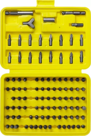 Набор STAYER &quot;MASTER&quot; &quot;SUPER UNIVERSAL&quot;: Биты, полный ассортимент стандартных и специальных шлицов, адаптеры, Cr-V, 100 предметов, в боксе 2604-H100 купить в Уфе