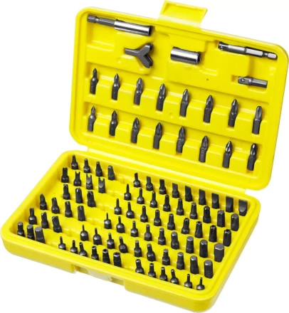 Набор STAYER &quot;MASTER&quot; &quot;SUPER UNIVERSAL&quot;: Биты, полный ассортимент стандартных и специальных шлицов, адаптеры, Cr-V, 100 предметов, в боксе 2604-H100 купить в Уфе