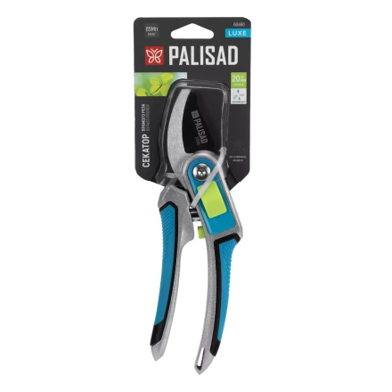 Секатор прямого реза  Palisad, 215 мм, регулировка захвата, трехкомпонентные рукоятки, LUXE, 60460 купить в Уфе