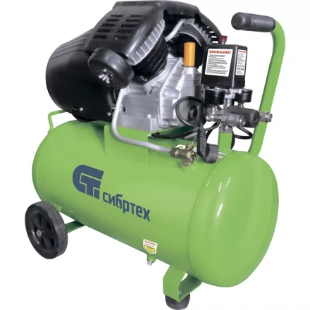 Компрессор масляный поршневой прямой привод Сибртех КК-2200/50  58040 купить в Уфе