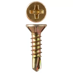 Саморезы ЗУБР "МАСТЕР" со сверлом для оконного профиля, жёлтопассивированные, 3.9x32мм, 380шт 4-300231-39-032