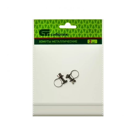 Хомуты металлические MINI 9-11 мм ширина 9 мм,  винтовой W4 2 шт Сибртех 475023 купить в Уфе