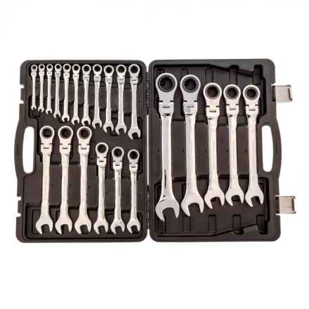 Набор ключей комбинированных Matrix трещоточных шарнирных 22 шт 14800 купить в Уфе