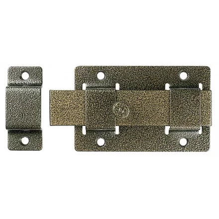 Задвижка накладная&quot;ЗД-02&quot;для дверей усилен, порошковое покрытие, цвет бронза, плоский засов 30х135х7мм, 75х115мм 37778-2 купить в Уфе