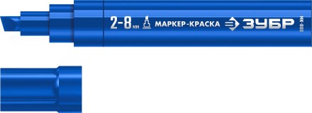 ЗУБР МК-800 синий, 2-8 мм клиновидный маркер-краска (06327-7) купить в Уфе