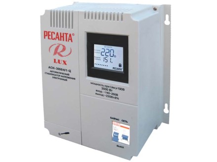 Стабилизатор АСН-3000Н/1-Ц Ресанта Lux купить в Уфе