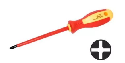Отвертка диэл.крестовая PH№2х150мм,1000В,1/10/120 19698 купить в Уфе