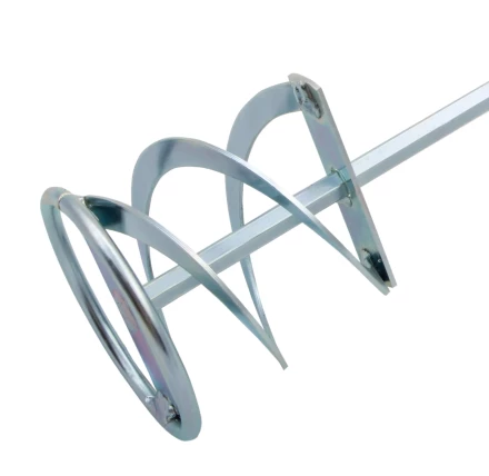 Миксер для красок и штукатурных смесей Denzel, 80 х 400 мм, оцинкованный, шестигранный хвостовик 8 мм, 848447 купить в Уфе