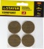 Накладки STAYER &quot;COMFORT&quot; на мебельные ножки, самоклеящиеся, ЭВА, коричневые, круглые - диаметр 35 мм, 4 шт 40914-35 купить в Уфе