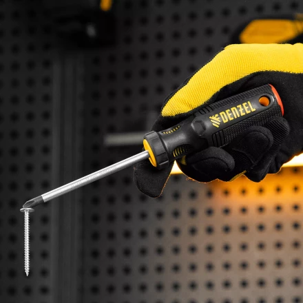 Отвертка, PH2х100 мм, S2, 3к рукоятка Denzel 121787 купить в Уфе