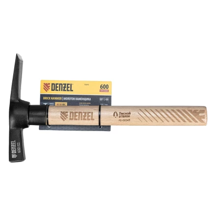 Молоток каменщика, 600 г Denzel , буковая рукоятка, EFP 10643 купить в Уфе
