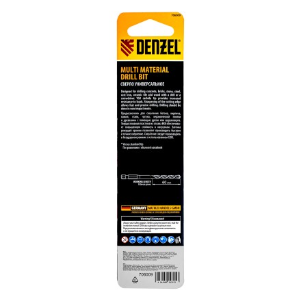 Сверло универсальное, Multi cut, 10 мм Denzel 706009 купить в Уфе