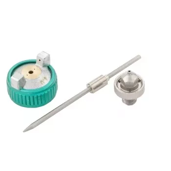 Пневматический краскопульт AG 810 HVLP, гравитационный, сопло 0,8 мм и 1 мм Stels 57361 купить в Уфе