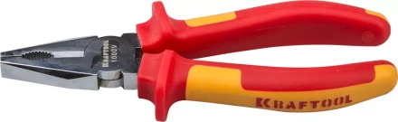 Плоскогубцы &quot;ELECTRO-KRAFT&quot;, Cr-Mo сталь, двухкомпонентная маслобензостойкая рукоятка, хромированное покрытие, 180мм, KRAFTOOL 2202-1-18 2202-1-18_z01 купить в Уфе