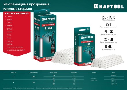 Стержни клеевые 06837-16 купить в Уфе